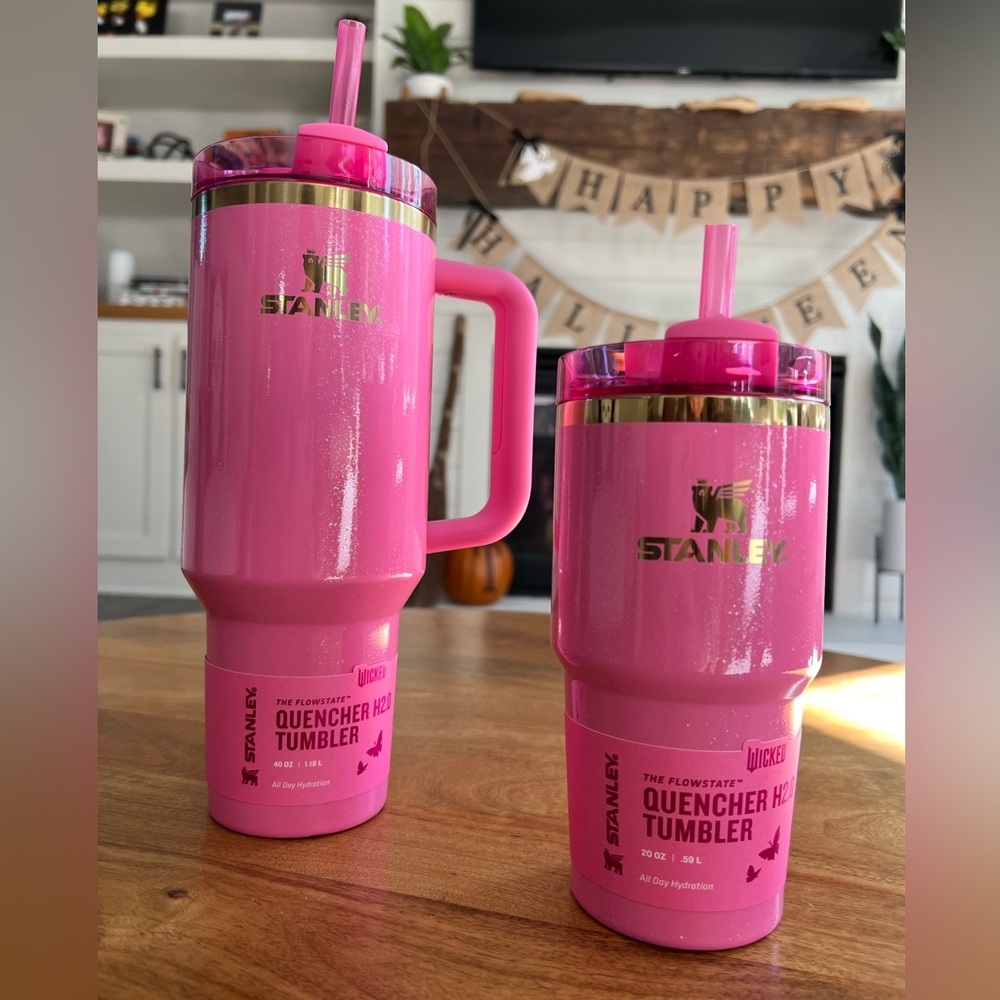Stanley x Wicked 40oz & 20oz Mommy & Me Set Flowstate Quencher Tumblers- Glinda